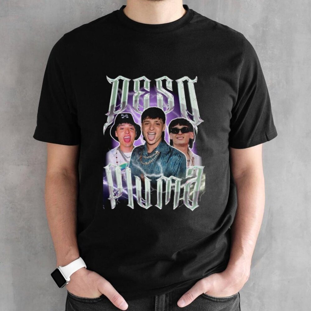 Fanart Peso Pluma Double P Mexican Music Retro Graphic Artist Fan Shirt 90